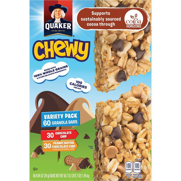 quaker chewy granola bars 60 x 0 84 oz