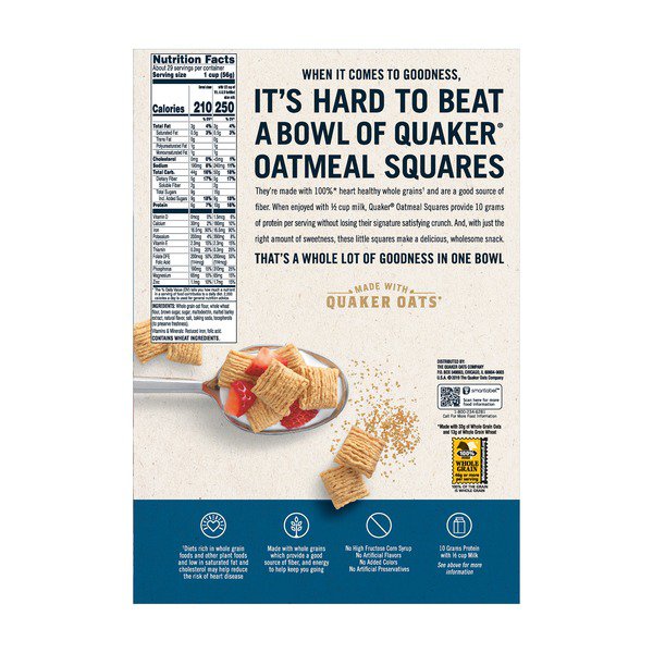 quaker oatmeal squares 58 oz 1