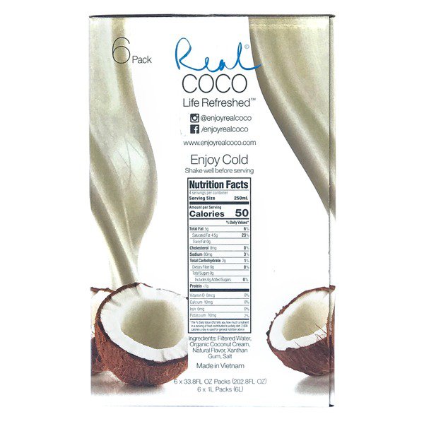 real coco organic original coconut milk 1
