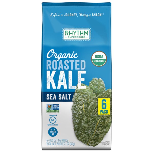 rhythm superfoods organic roasted kale sea salt 6 x 0 35 oz