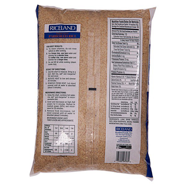 riceland perfection parboiled rice 20 lbs 1