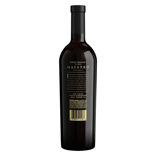robert mondavi winery napa valley maestro red wine 750 ml 3