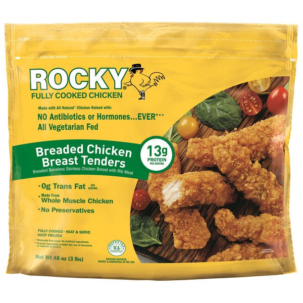 rocky breaded chicken breast tenders 48 oz
