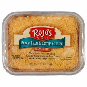 rojos black bean cotija cheese 6 layer dip 44 oz