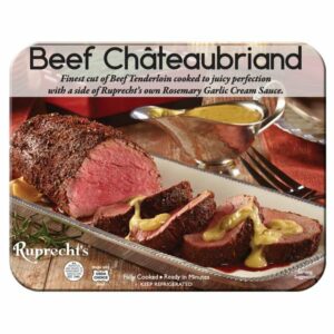 ruprechts beef chateaubriand with rosemary garlic cream sauce