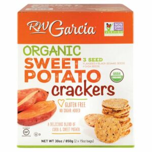 rw garcia organic 3 seed sweet potato crackers 2 15 oz