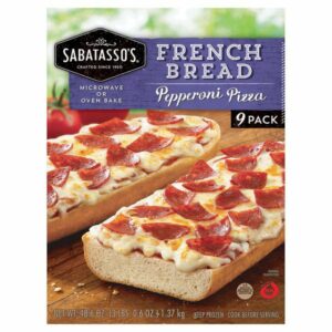 sabatassos french bread pepperoni pizza 48 6 oz