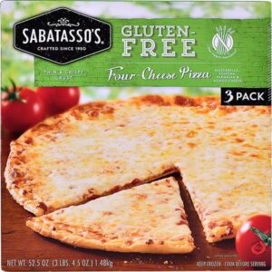 sabatassos gluten free four cheese pizza 52 5 oz