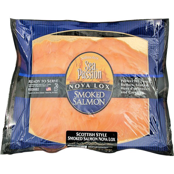 salmolux scottish style smoked salmon nova lox 1 lb