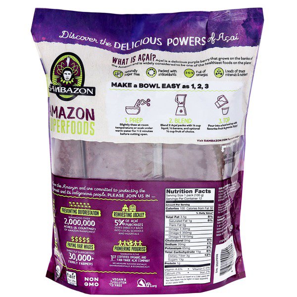 sambazon organic acai superfruit packs 42 oz 1