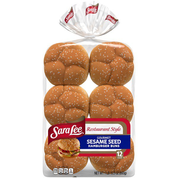 sara lee seeded hamburger buns 12 ct 31 5 oz
