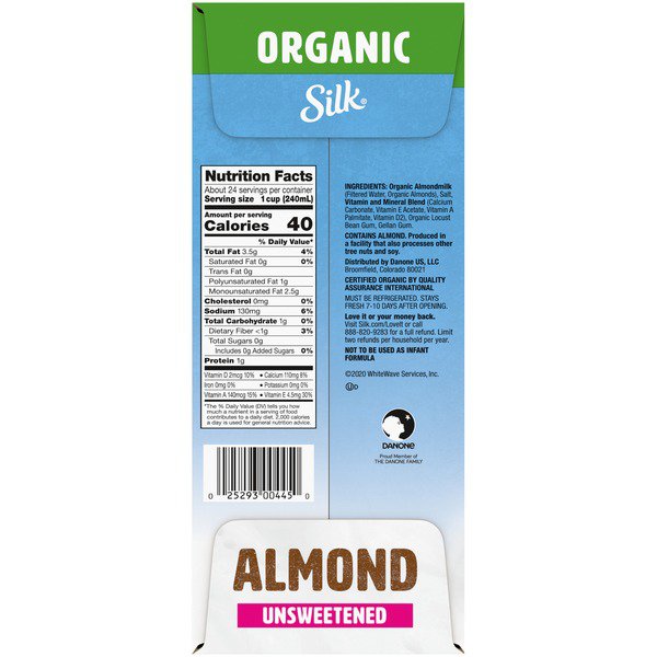 silk organic unsweetened almond milk 3