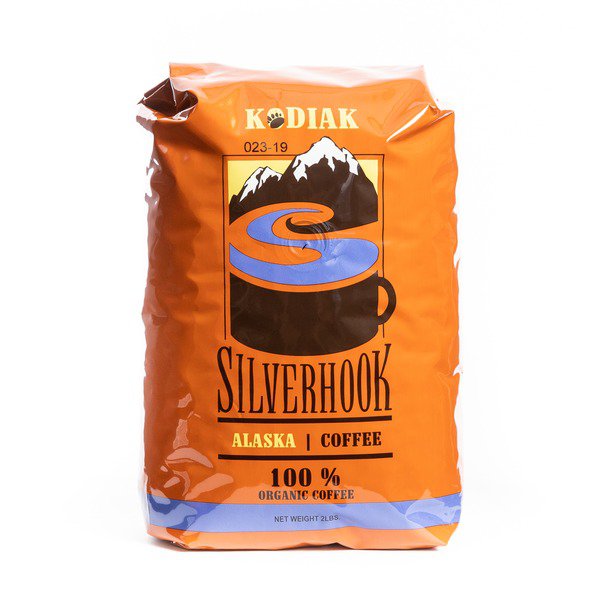 silverhook coffee kodiak alaska organic coffee whole bean 2 lbs 2