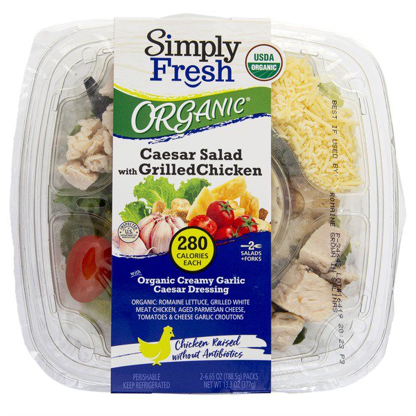 simply fresh organic chicken caesar 2 x 6 65 oz