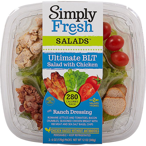 simply fresh ultimate chicken blt salad 2 x 6 oz 2