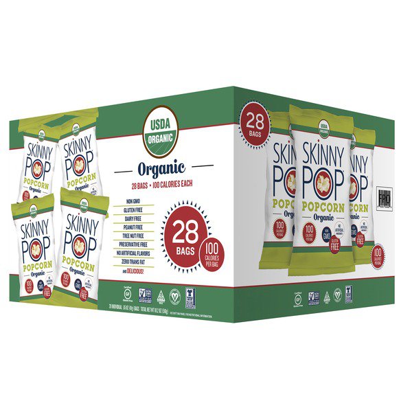 skinny pop organic variety vend pack 28 ct