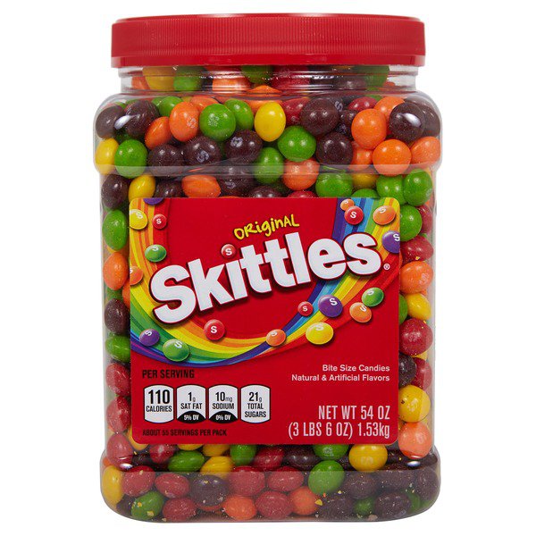 skittles original chewy candy bulk jar 62 oz 1