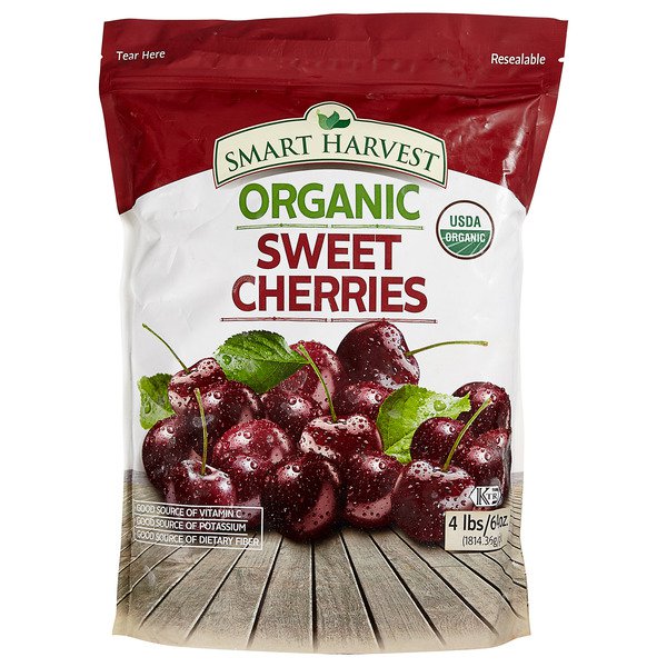 smart harvest organic sweet cherries 4 lbs