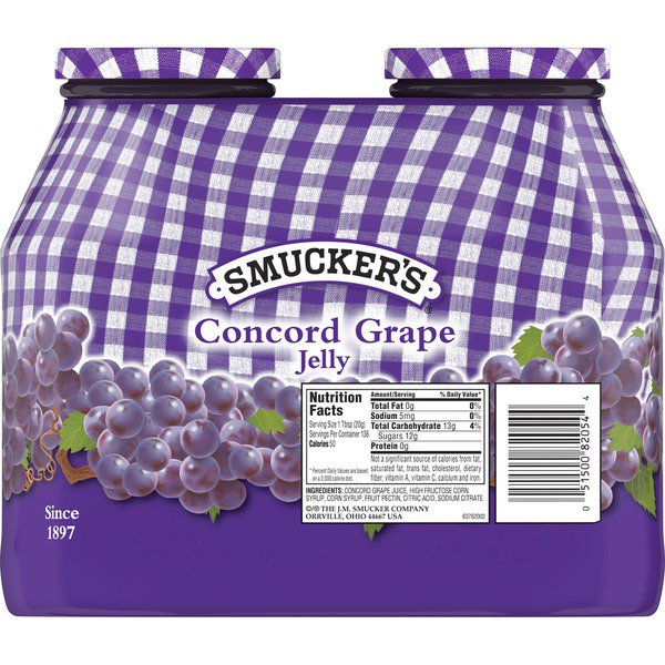 smuckers grape jelly 2 x 48 oz 1