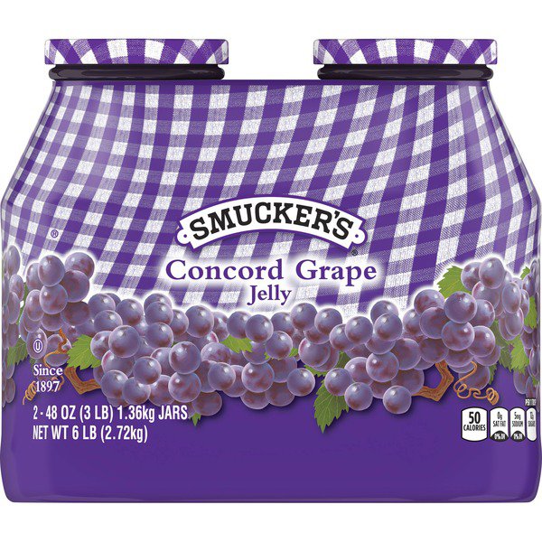 smuckers grape jelly 2 x 48 oz