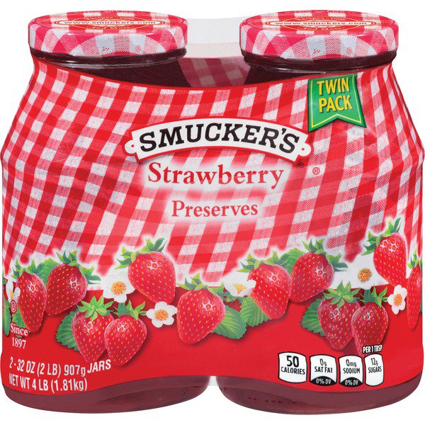 smuckers strawberry preserves 2 x 32 oz