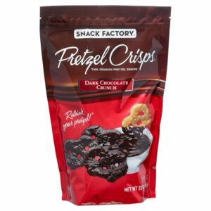 Snack Factory Dark Chocolate Crunch Pretzel Crisps, 22 Oz - Costco Food ...