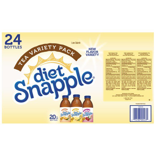 snapple diet iced tea variety pack 24 20 oz 1