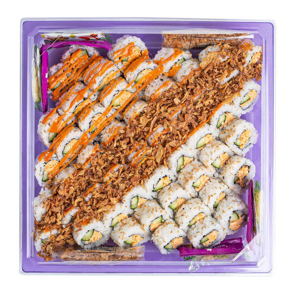 snow fox sushi cali crunch spicy sushi platter 41 pc 1