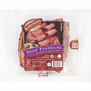 solomons glatt kosher sliced pastrami 24 oz
