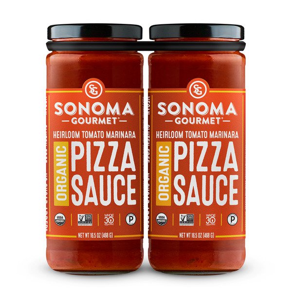 sonoma gourmet organic tomato pizza sauce 2 x 16 oz