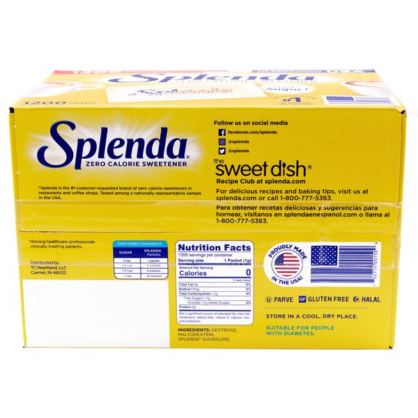 splenda sweetener 1200 ct 1