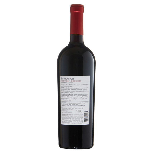 st francis old vine zinfandel sonoma county 750 ml 5
