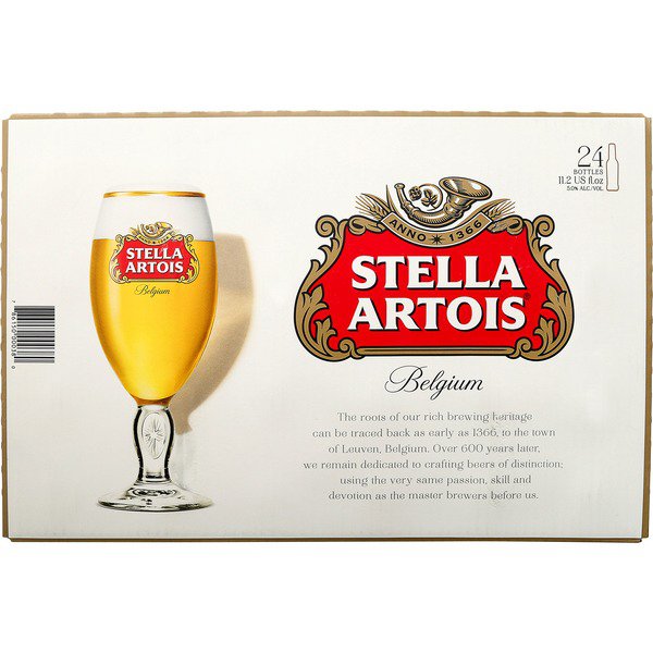 stella artois premium belgian lager bottles 24 x 11 2 fl oz 1