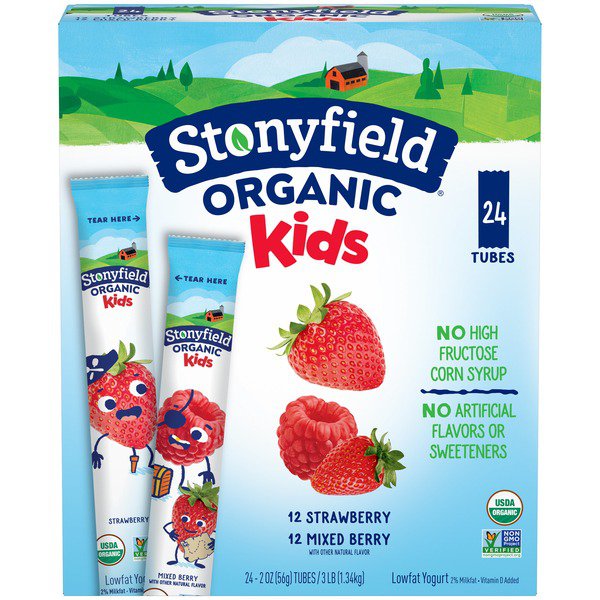 stonyfield yokids organic squeezers 24 x 2 oz