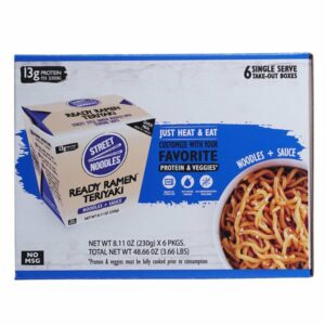 street noodles teriyaki ramen noodle 6 x 8 11 oz bowls