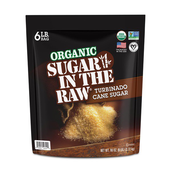 sugar in the raw organic turbinado cane sugar 6 lbs