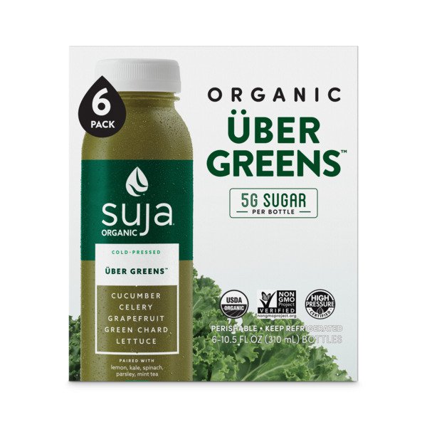 suja organic cold pressed uber green juice 6 x 10 5 fl oz