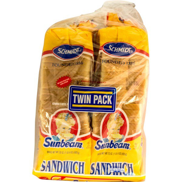 sunbeam white sandwich bread 2 x 22 oz
