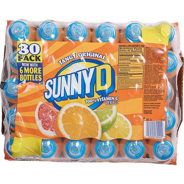 sunny d sport cap tangy original juice 30 x 11 3 fl oz 1