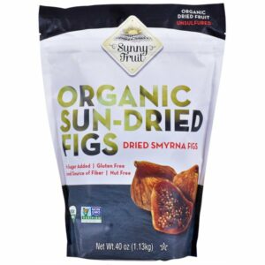 sunny fruit organic figs 40 oz