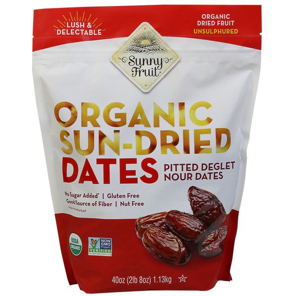 sunny fruit organic pitted dates 40 oz