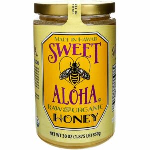 sweet aloha raw organic honey 30 oz