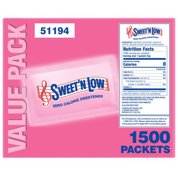 sweetn low sugar substitute 1500 ct 1