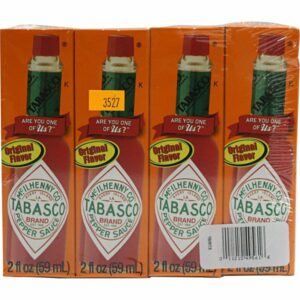 tabasco pepper sauce 4 x 2 oz