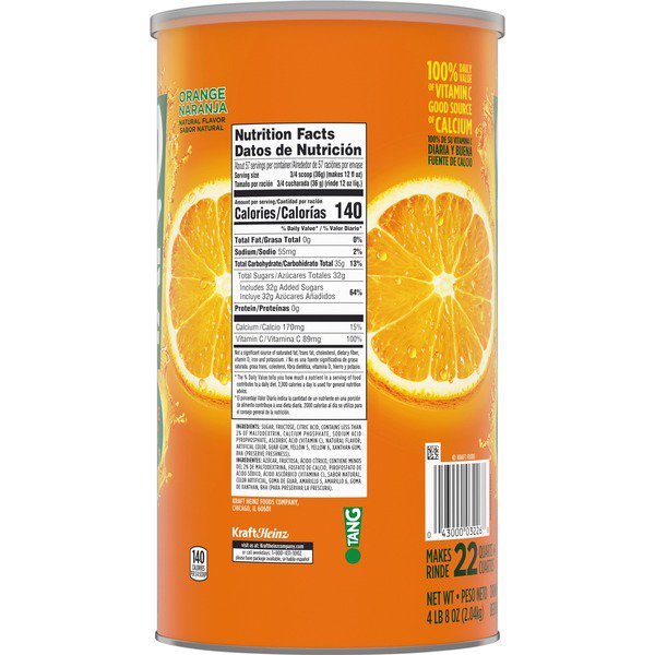 tang orange drink mix 72 oz 1