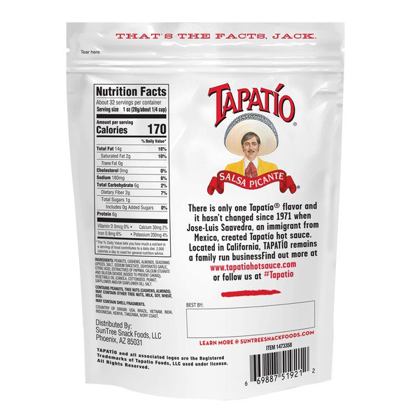 tapatio mixed nuts 32 oz 1