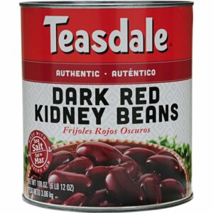 teasdale red kidney beans 108 oz