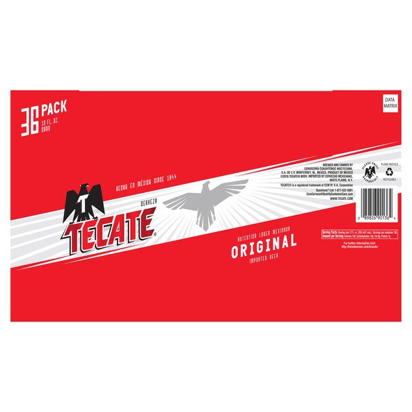 tecate original mexican lager beer 36 x 12 fl oz 1