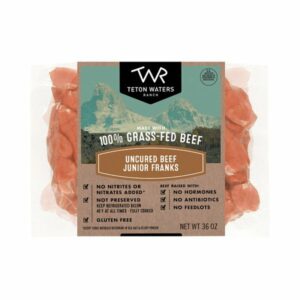 teton waters ranch 100 grass fed uncured beef junior franks 2 25 lbs