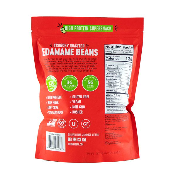 the only bean sriracha edamame beans 18 oz 1